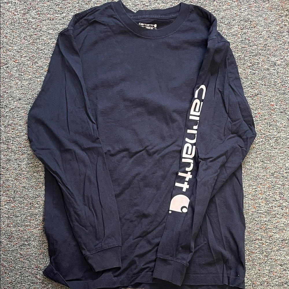 Carhartt Men's Dark Blue Long Sleeve Tee